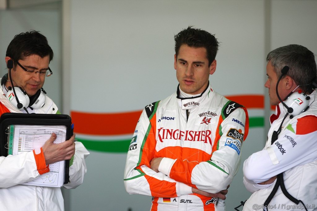 Valencia Test Febbraio 2011, 
Adrian Sutil (GER), Force India F1 Team