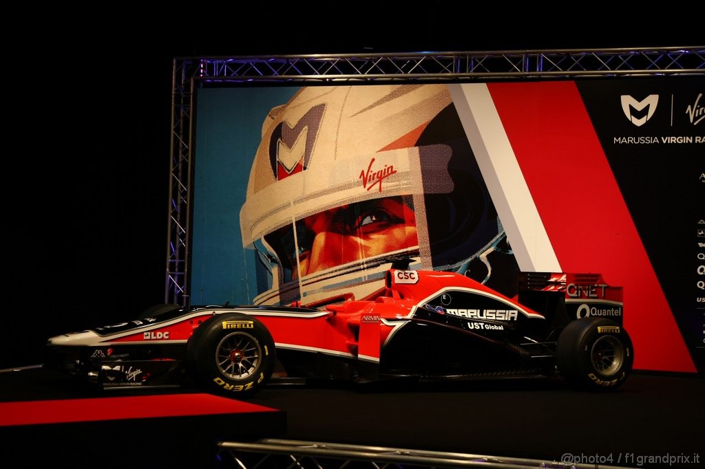 Virgin MVR 02, 
The new Marussia Virgin Racing MVR-02 - Marussia Virgin Racing MVR-02 Launch 
