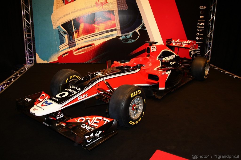 Virgin MVR 02,
The new Marussia Virgin Racing MVR-02