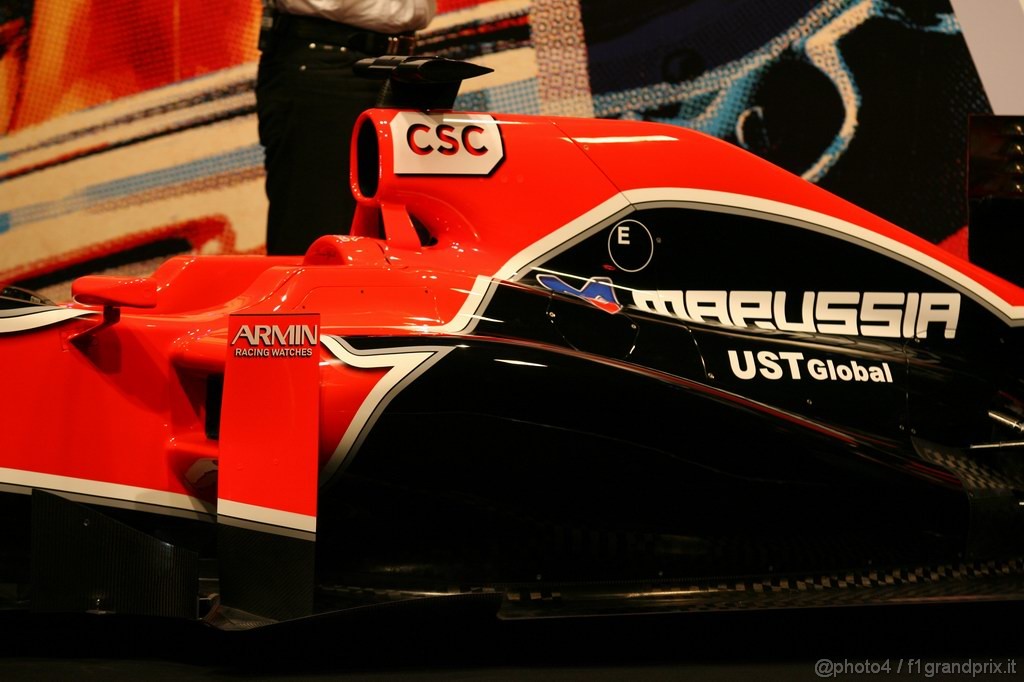 Virgin MVR 02,
The new Marussia Virgin Racing MVR-02