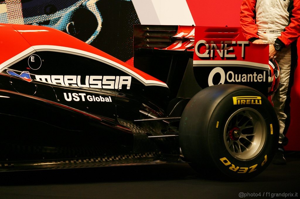 Virgin MVR 02,
The new Marussia Virgin Racing MVR-02