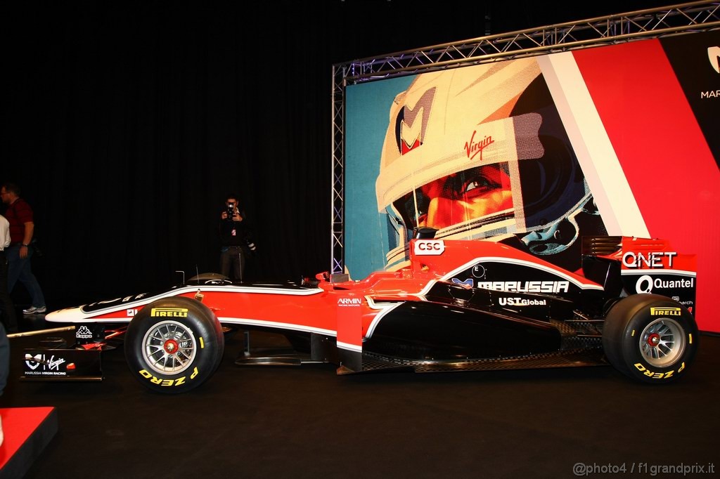 Virgin MVR 02,
The new Marussia Virgin Racing MVR-02