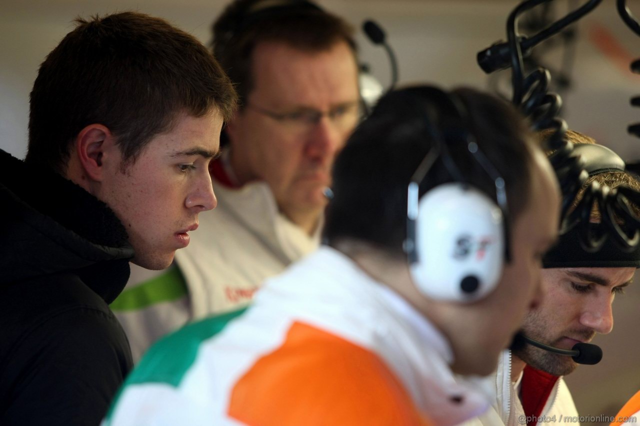 Barcelona Test Febbraio 2012, 23.02.2012 Barcelona, Spain,
Paul di Resta (GBR), Sahara Force India Formula One Team   - Formula 1 Testing, day 3 - Formula 1 World Championship 