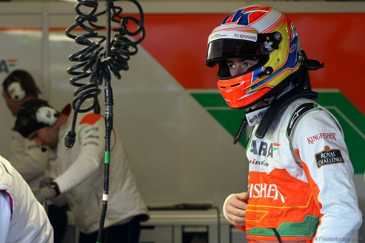 Barcelona Test Febbraio 2012, 23.02.2012, Barcelona, Spain,
Paul di Resta (GBR), Sahara Force India Formula One Team   - Formula 1 Testing, day 3 - Formula 1 World Championship 