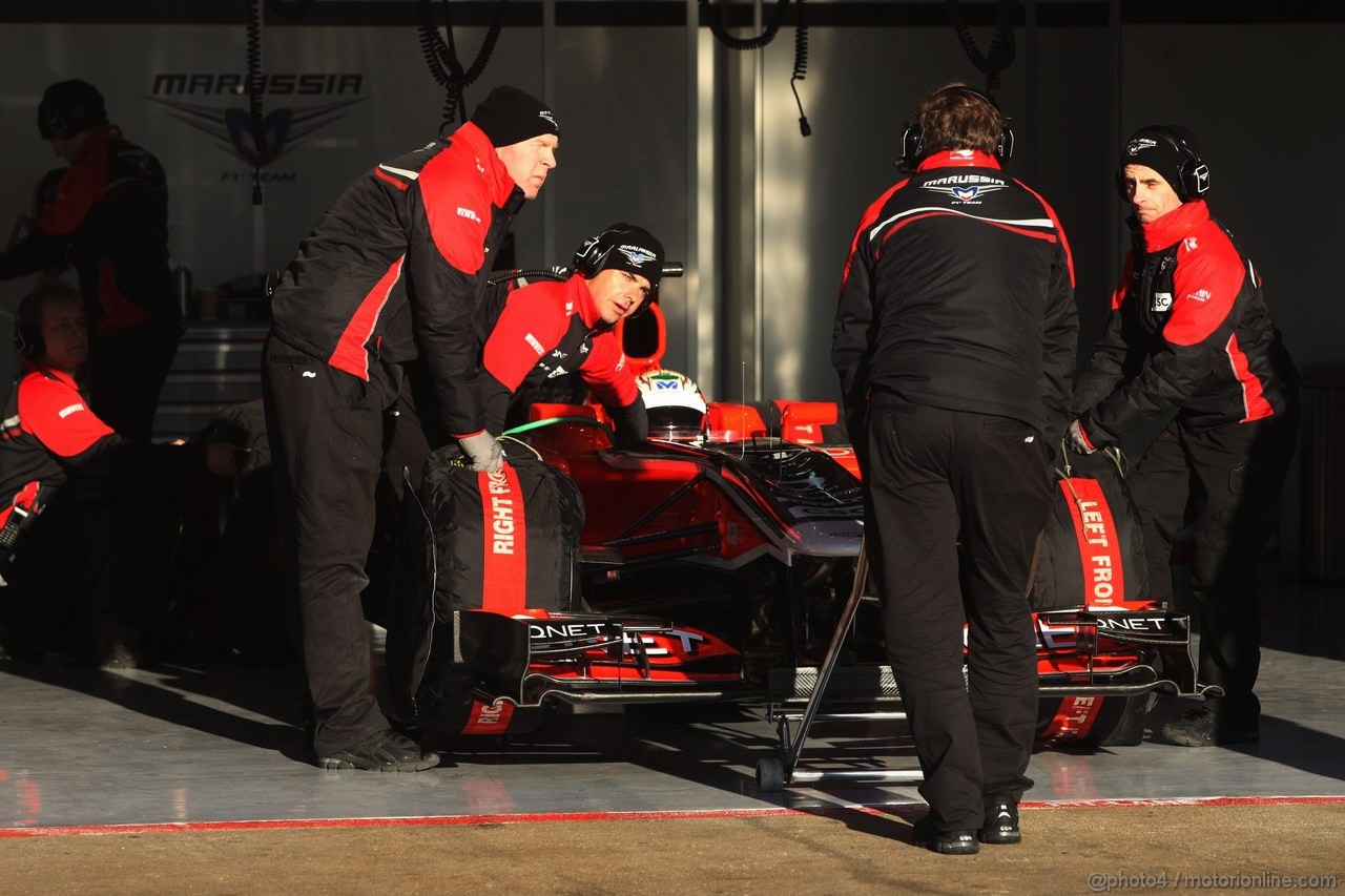 Barcelona Test Febbraio 2012, 23.02.2012, Barcelona, Spain,
Timo Glock (GER), Marussia F1 Team   - Formula 1 Testing, day 3 - Formula 1 World Championship 