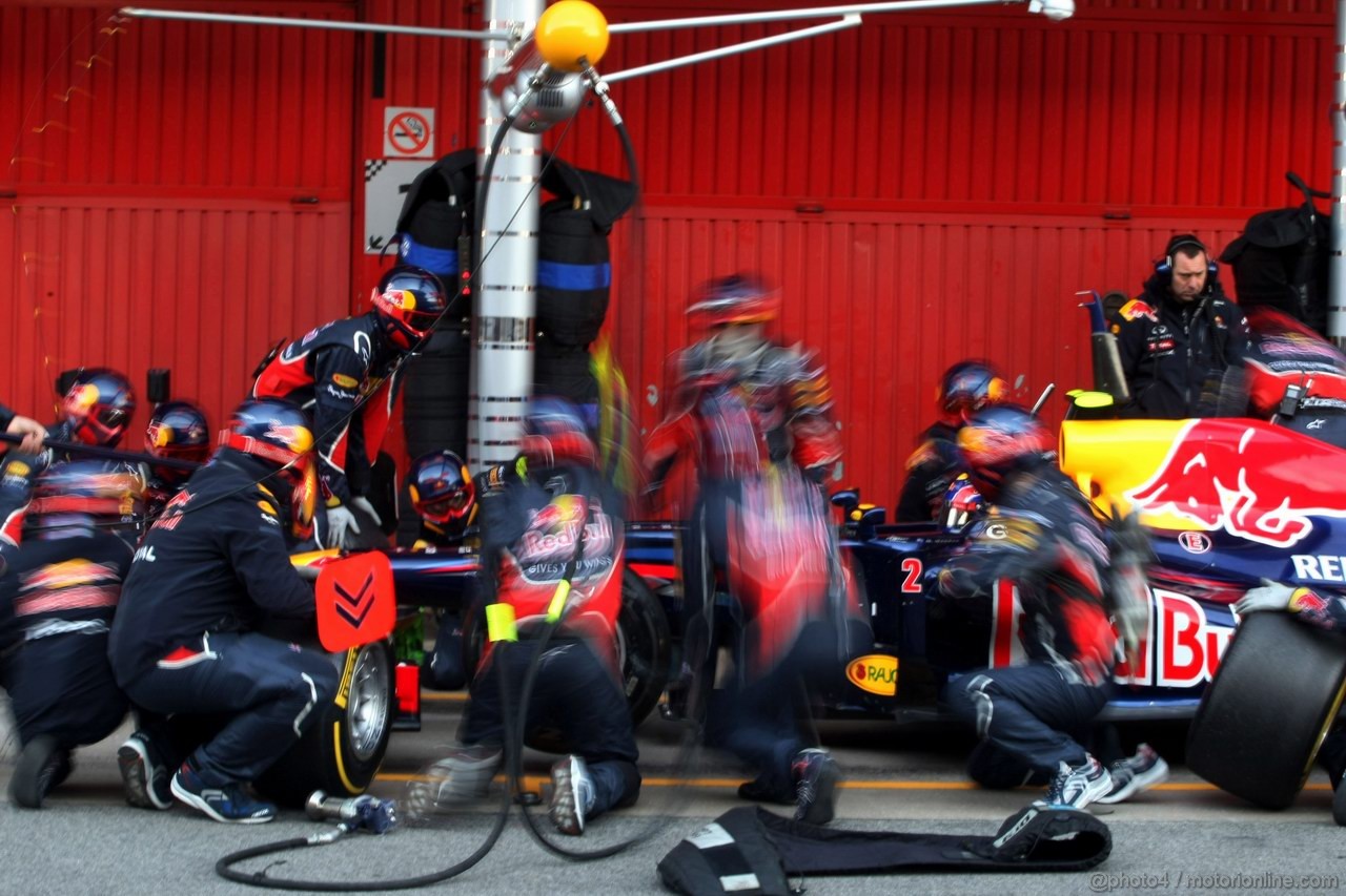 Barcelona Test Febbraio 2012, 23.02.2012, Barcelona, Spain,
Mark Webber (AUS), Red Bull Racing   - Formula 1 Testing, day 3 - Formula 1 World Championship 