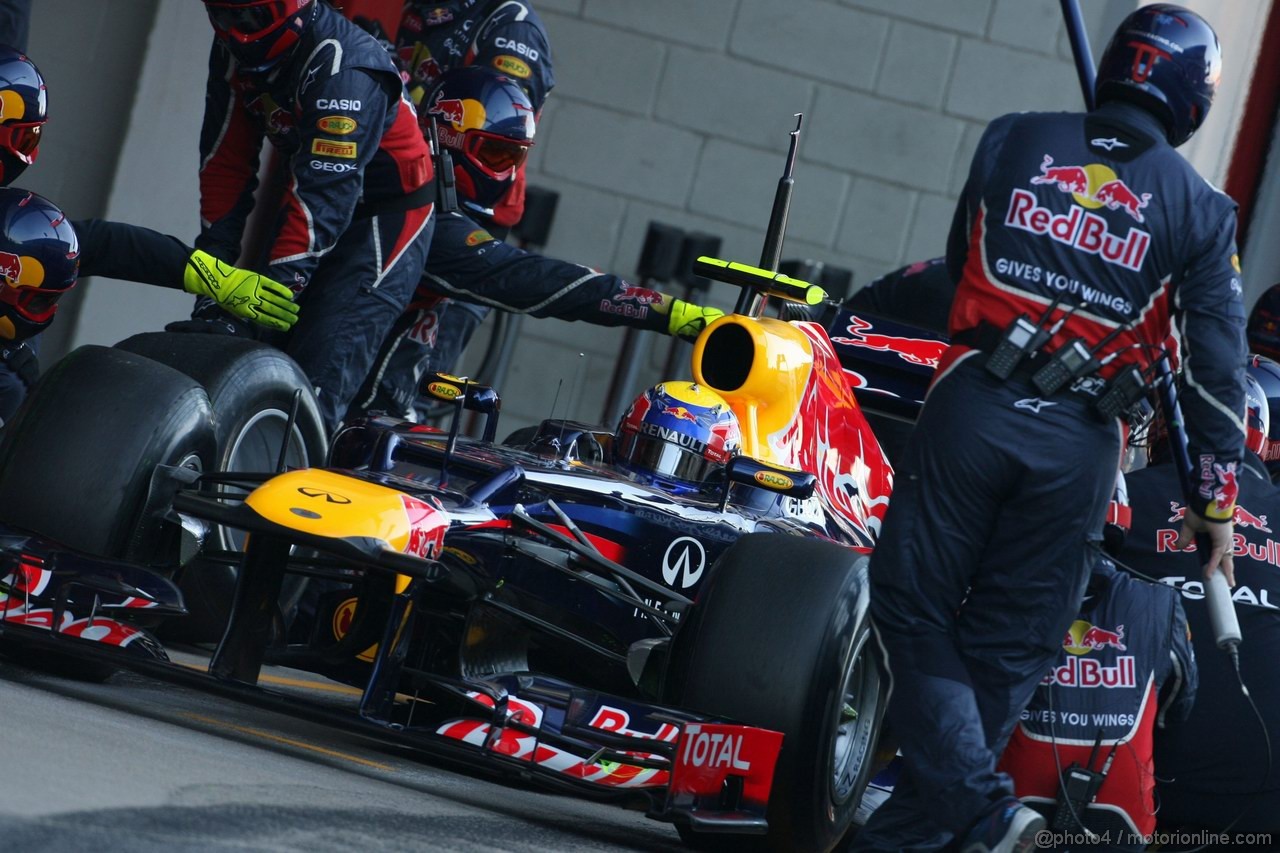 Barcelona Test Febbraio 2012, 23.02.2012, Barcelona, Spain,
Mark Webber (AUS), Red Bull Racing   - Formula 1 Testing, day 3 - Formula 1 World Championship 