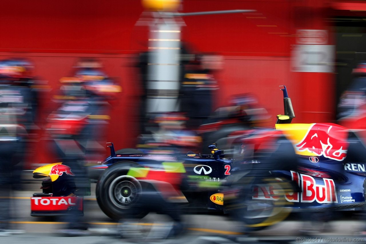 Barcelona Test Febbraio 2012, 23.02.2012, Barcelona, Spain,
Mark Webber (AUS), Red Bull Racing   - Formula 1 Testing, day 3 - Formula 1 World Championship