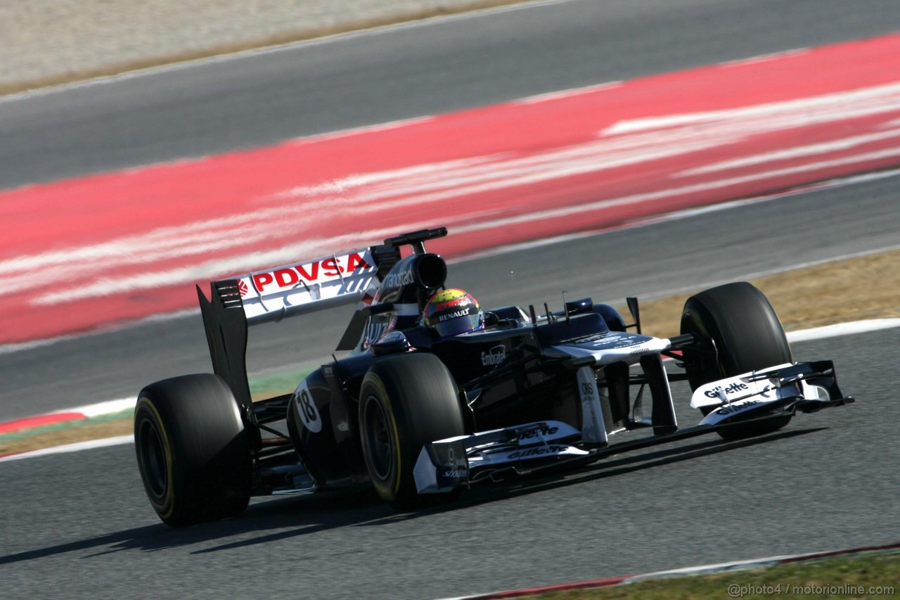 Barcelona Test Febbraio 2012, 23.02.2012, Barcelona, Spain,
Pastor Maldonado (VEN), Williams F1 Team   - Formula 1 Testing, day 3 - Formula 1 World Championship 
