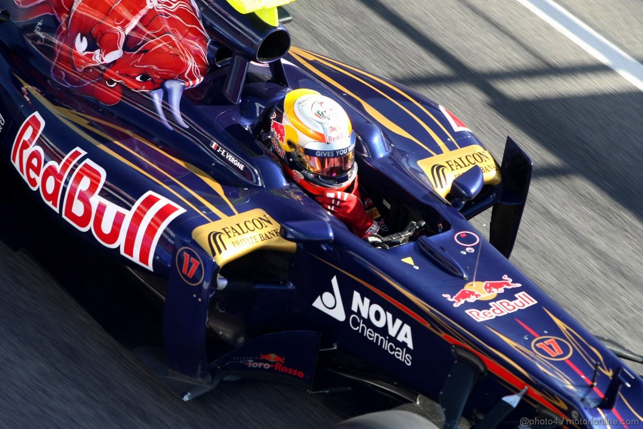 Barcelona Test Febbraio 2012, 23.02.2012, Barcelona, Spain,
Jean-Eric Vergne (FRA), Scuderia Toro Rosso    - Formula 1 Testing, day 3 - Formula 1 World Championship 