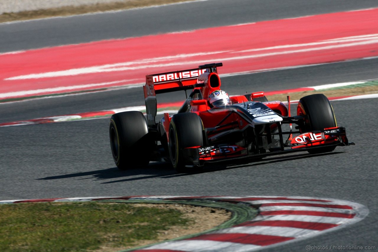 Barcelona Test Febbraio 2012, 23.02.2012, Barcelona, Spain,
Timo Glock (GER), Marussia F1 Team   - Formula 1 Testing, day 3 - Formula 1 World Championship 
