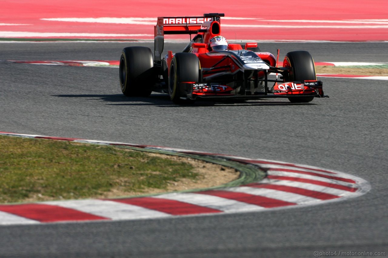 Barcelona Test Febbraio 2012, 23.02.2012, Barcelona, Spain,
Timo Glock (GER), Marussia F1 Team   - Formula 1 Testing, day 3 - Formula 1 World Championship 