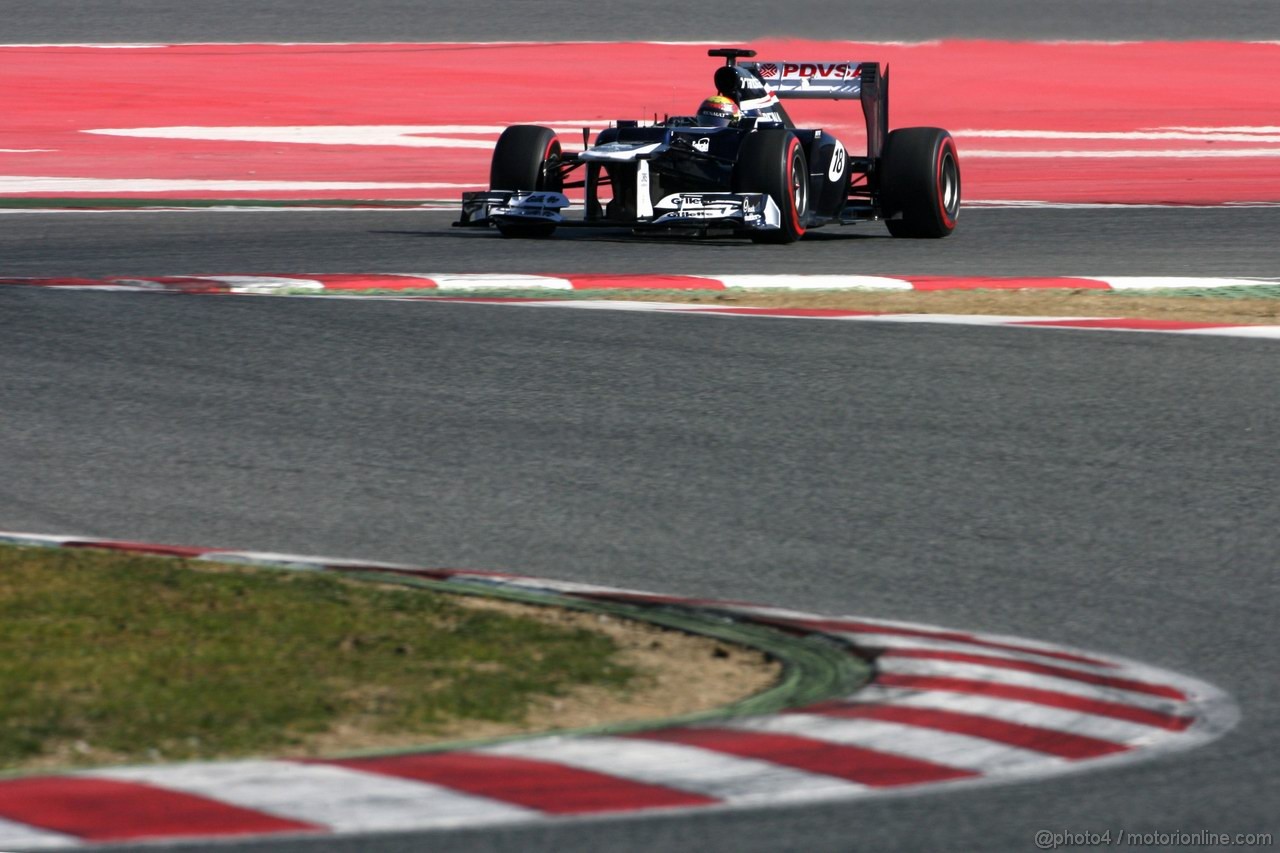 Barcelona Test Febbraio 2012, 23.02.2012, Barcelona, Spain,
Pastor Maldonado (VEN), Williams F1 Team   - Formula 1 Testing, day 3 - Formula 1 World Championship 