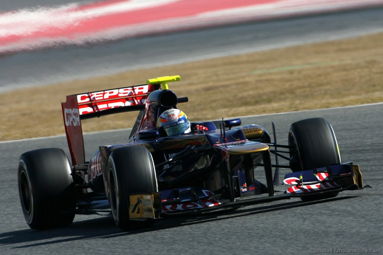 Barcelona Test Febbraio 2012, 23.02.2012, Barcelona, Spain,
Jean-Eric Vergne (FRA), Scuderia Toro Rosso    - Formula 1 Testing, day 3 - Formula 1 World Championship 