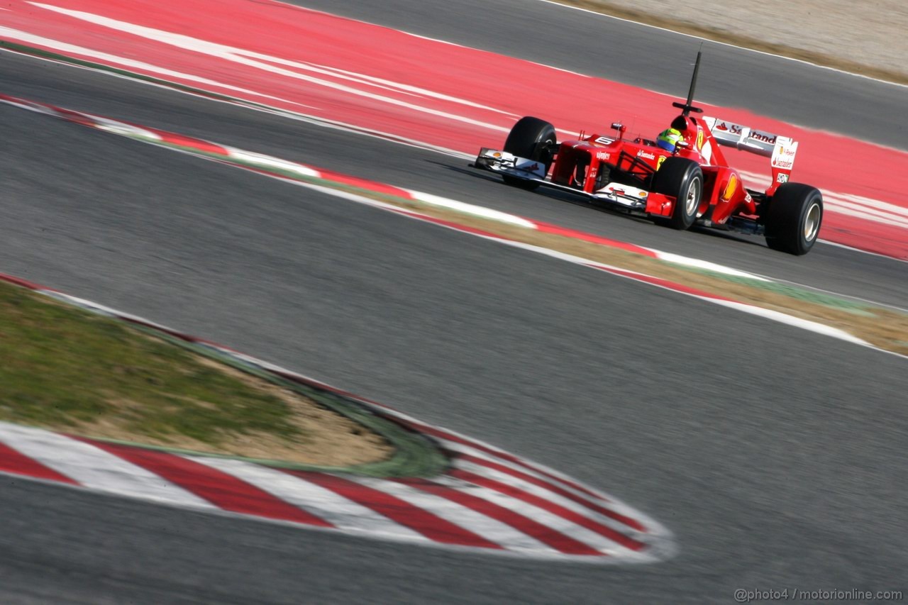 Barcelona Test Febbraio 2012, 23.02.2012, Barcelona, Spain,
Felipe Massa (BRA), Ferrari   - Formula 1 Testing, day 3 - Formula 1 World Championship 
