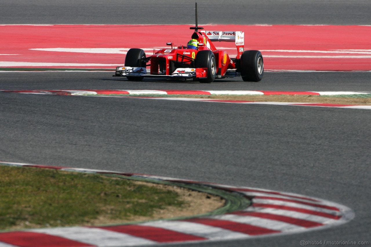 Barcelona Test Febbraio 2012, 23.02.2012, Barcelona, Spain,
Felipe Massa (BRA), Ferrari   - Formula 1 Testing, day 3 - Formula 1 World Championship 