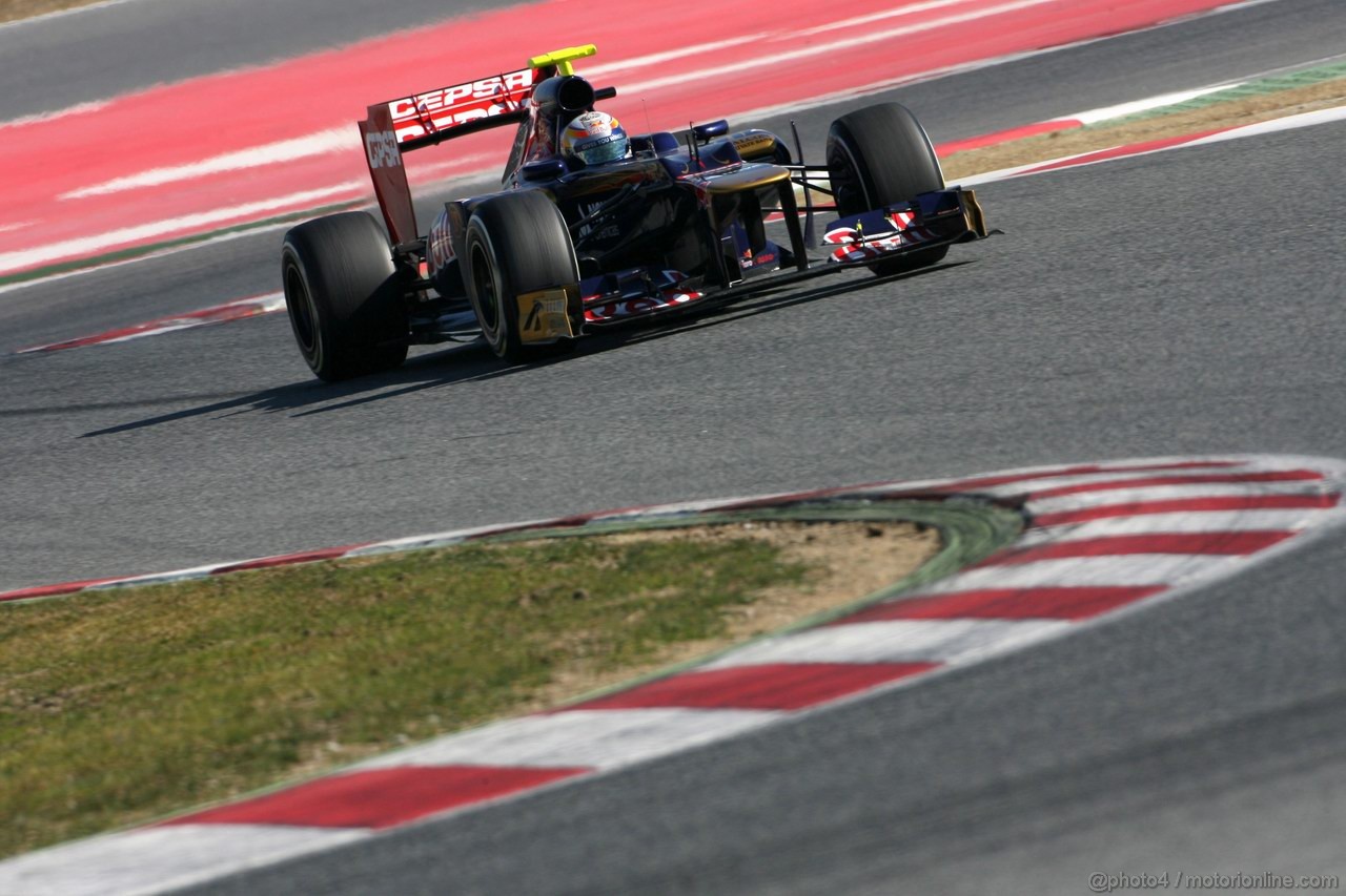 Barcelona Test Febbraio 2012, 23.02.2012, Barcelona, Spain,
Jean-Eric Vergne (FRA), Scuderia Toro Rosso    - Formula 1 Testing, day 3 - Formula 1 World Championship 