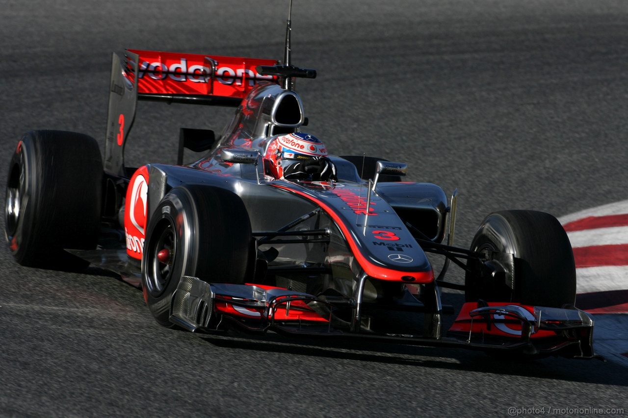 Barcelona Test Febbraio 2012, 23.02.2012, Barcelona, Spain,
Jenson Button (GBR), McLaren Mercedes   - Formula 1 Testing, day 3 - Formula 1 World Championship 