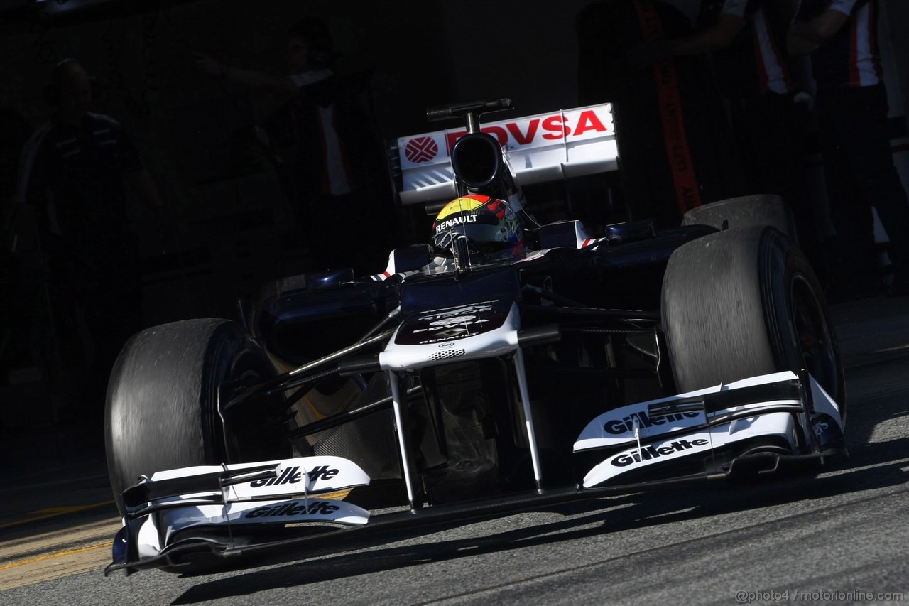 Barcelona Test Febbraio 2012, 23.02.2012, Barcelona, Spain,
Pastor Maldonado (VEN), Williams F1 Team   - Formula 1 Testing, day 3 - Formula 1 World Championship 