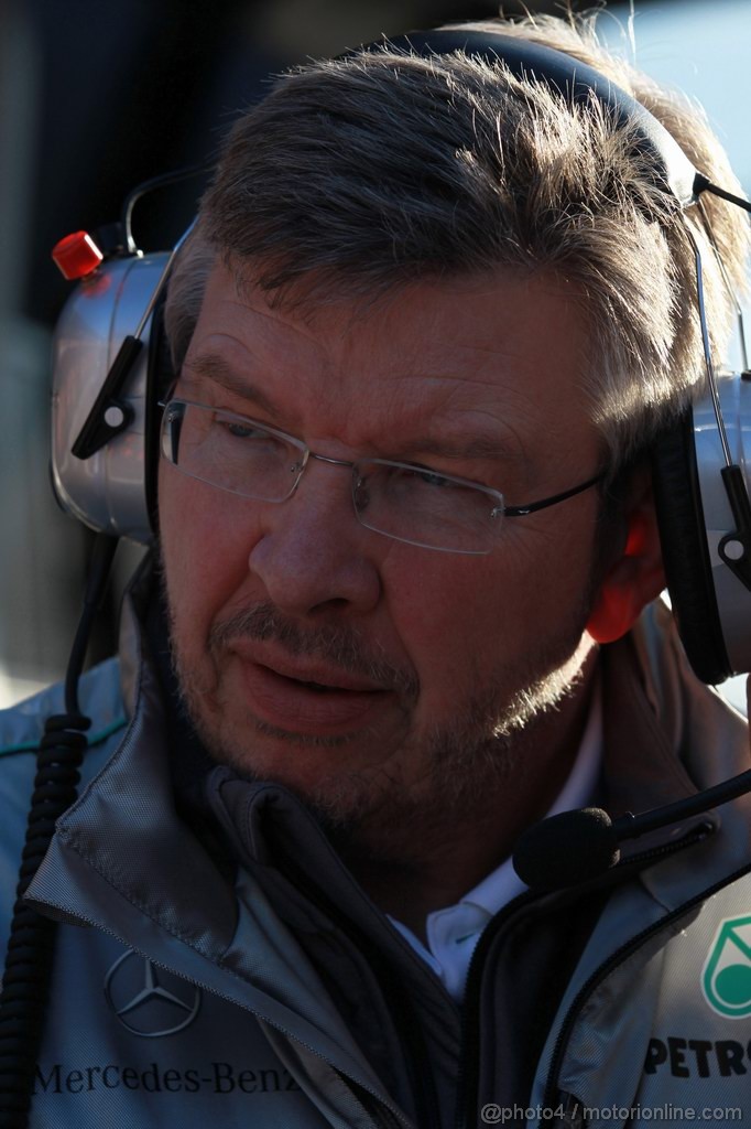 Barcelona Test Febbraio 2012, 23.02.2012 Barcelona, Spain,
Ross Brawn (GBR) Team Principal, Mercedes GP Petronas - Formula 1 Testing, day 3 - Formula 1 World Championship 