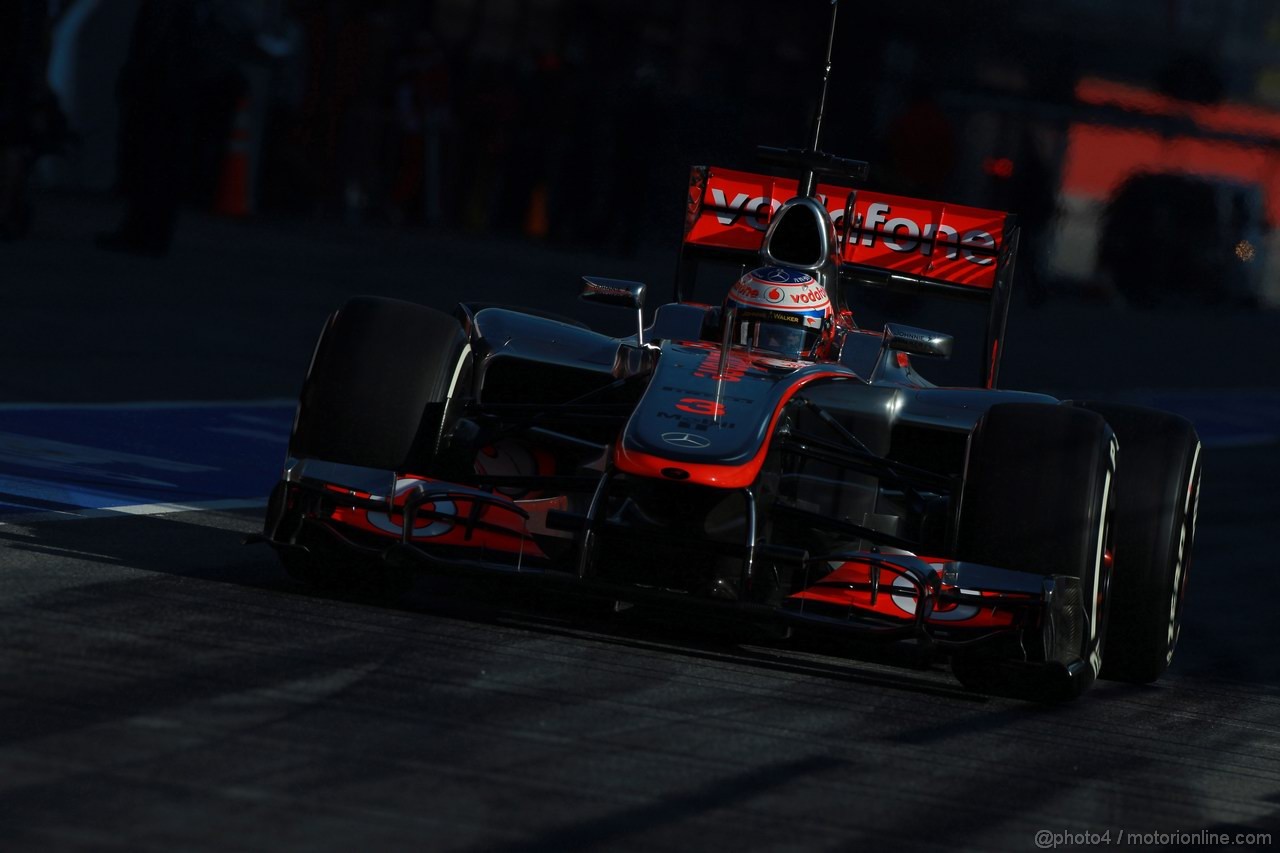 Barcelona Test Febbraio 2012, 23.02.2012, Barcelona, Spain,
Jenson Button (GBR), McLaren Mercedes   - Formula 1 Testing, day 3 - Formula 1 World Championship 