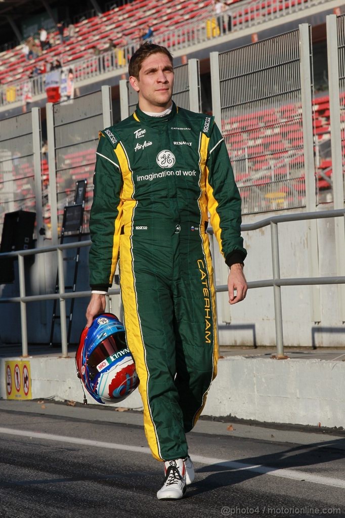 Barcelona Test Febbraio 2012, 23.02.2012 Barcelona, Spain,
Vitaly Petrov (RUS), Caterham F1 Team - Formula 1 Testing, day 3 - Formula 1 World Championship 