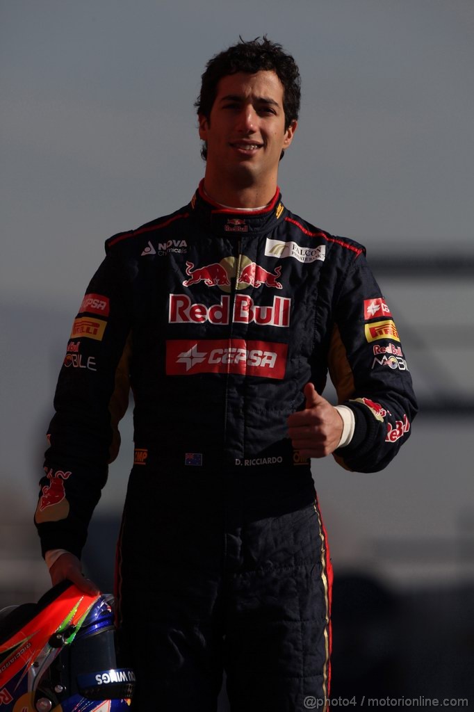 Barcelona Test Febbraio 2012, 23.02.2012 Barcelona, Spain,
Daniel Ricciardo (AUS), Scuderia Toro Rosso - Formula 1 Testing, day 3 - Formula 1 World Championship 