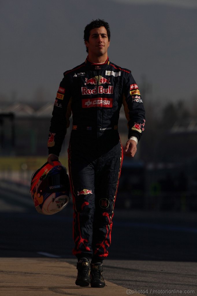 Barcelona Test Febbraio 2012, 23.02.2012 Barcelona, Spain,
Daniel Ricciardo (AUS), Scuderia Toro Rosso - Formula 1 Testing, day 3 - Formula 1 World Championship 