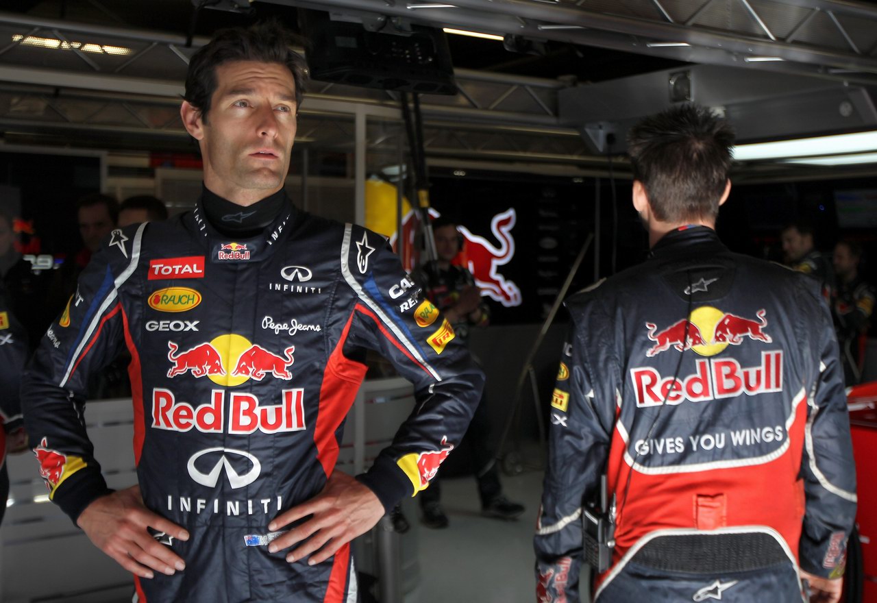 Barcelona Test Febbraio 2012, BARCELONA, SPAIN - FEBRUARY 23:  Mark Webber of Australia e Red Bull Racing prepares to drive during day three of Formula One winter testing at Circuit de Catalunya on February 22, 2012 in Barcelona, Spain.  (Photo by Mark Thompson/Getty Images)