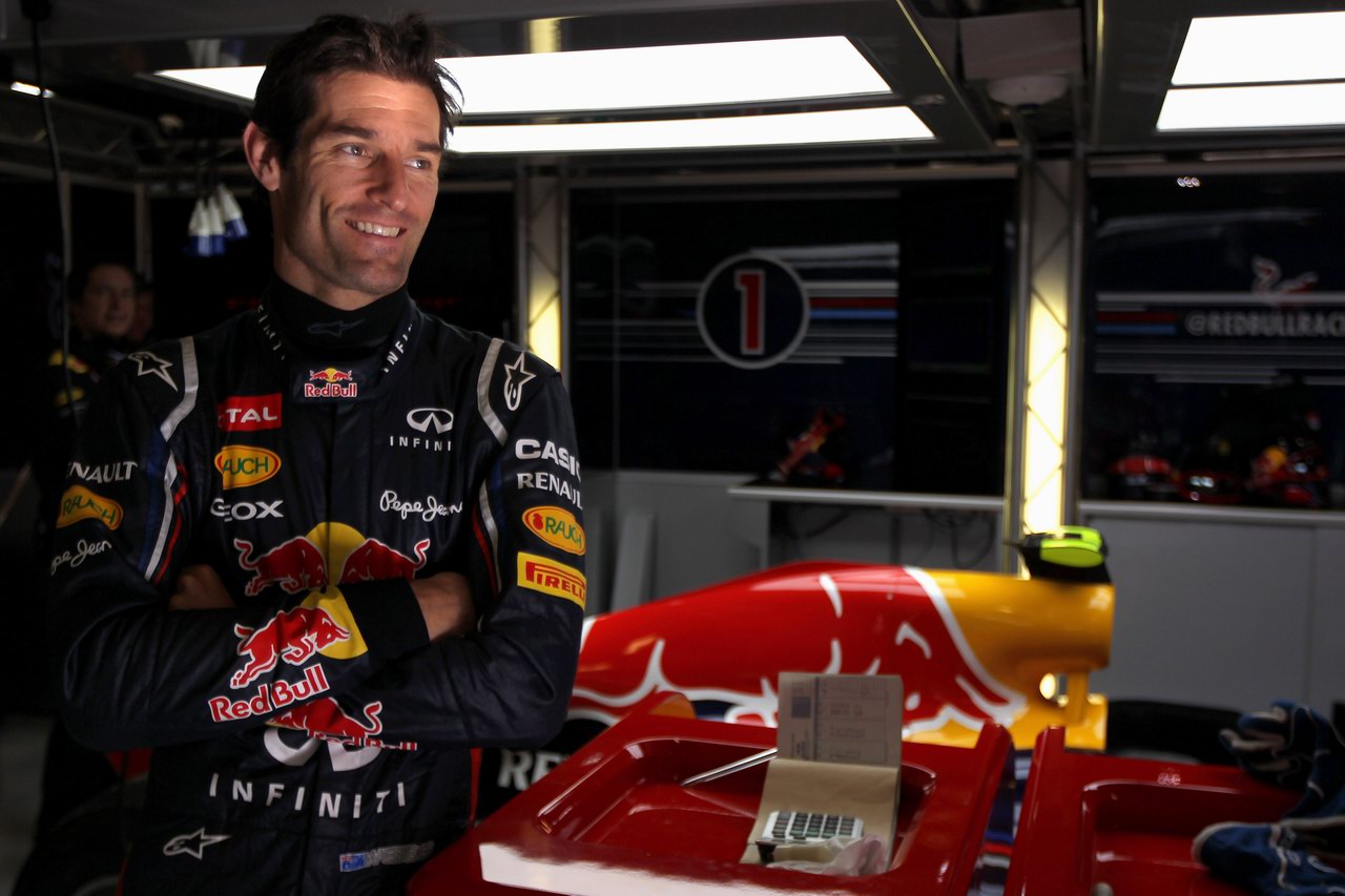 Barcelona Test Febbraio 2012, BARCELONA, SPAIN - FEBRUARY 23:  Mark Webber of Australia e Red Bull Racing prepares to drive during day three of Formula One winter testing at Circuit de Catalunya on February 22, 2012 in Barcelona, Spain.  (Photo by Mark Thompson/Getty Images)