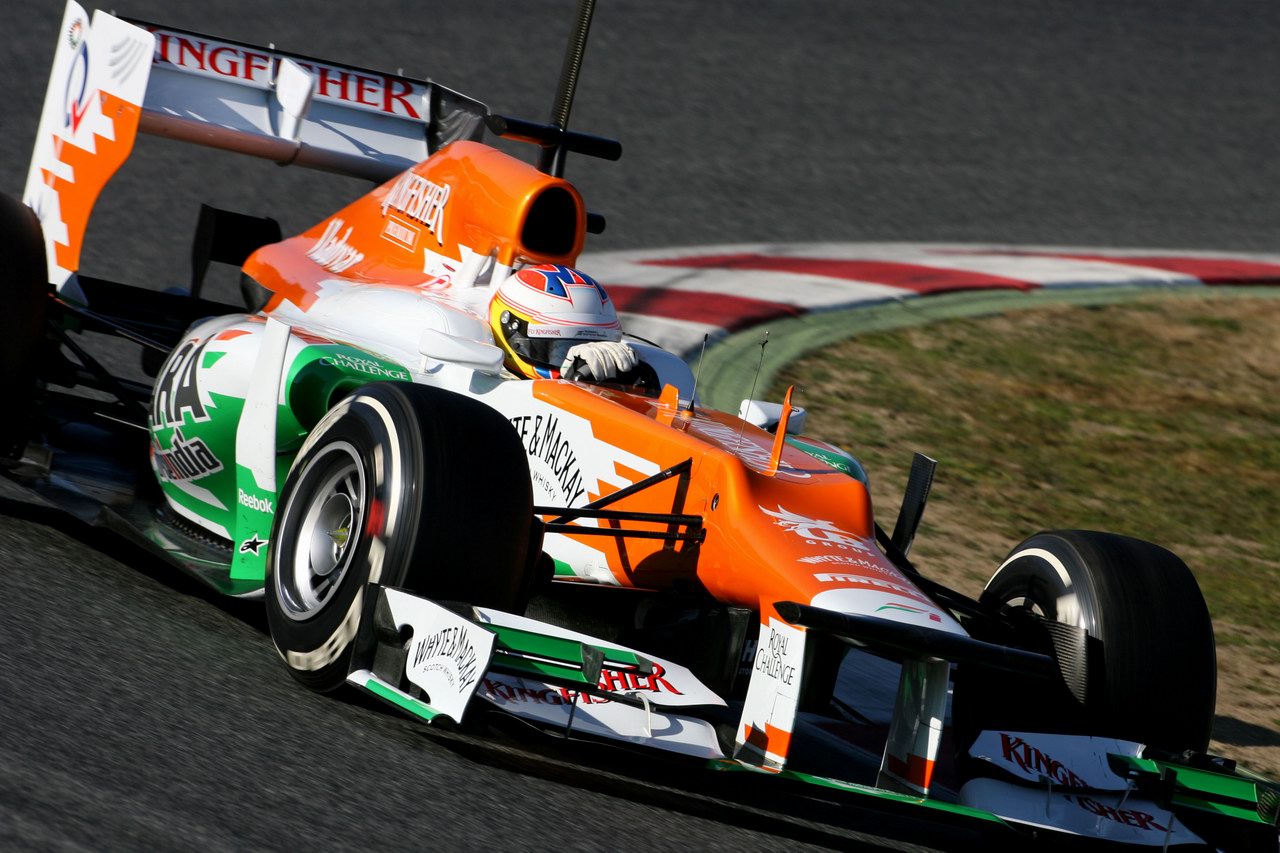 Barcelona Test Febbraio 2012, 23.02.2012, Barcelona, Spain,
Paul di Resta (GBR), Sahara Force India Formula One Team   - Formula 1 Testing, day 3 - Formula 1 World Championship - www.xpb.cc, EMail: info@xpb.cc - copy of publication required for printed pictures. Every used picture is fee-liable © Copyright: Charniaux / xpb.cc