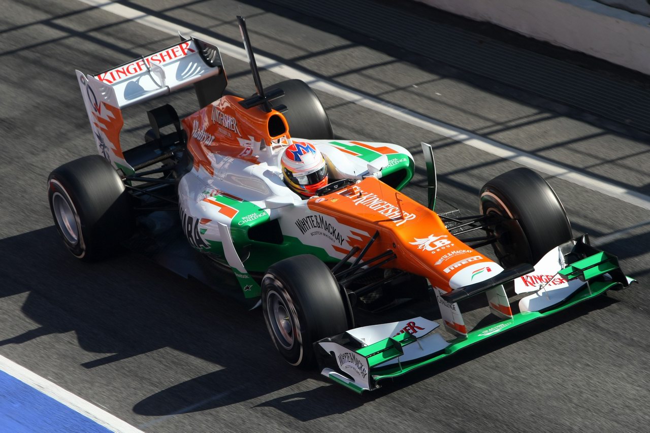 Barcelona Test Febbraio 2012, 23.02.2012, Barcelona, Spain,
Paul di Resta (GBR), Sahara Force India Formula One Team   - Formula 1 Testing, day 3 - Formula 1 World Championship - www.xpb.cc, EMail: info@xpb.cc - copy of publication required for printed pictures. Every used picture is fee-liable © Copyright: Charniaux / xpb.cc
