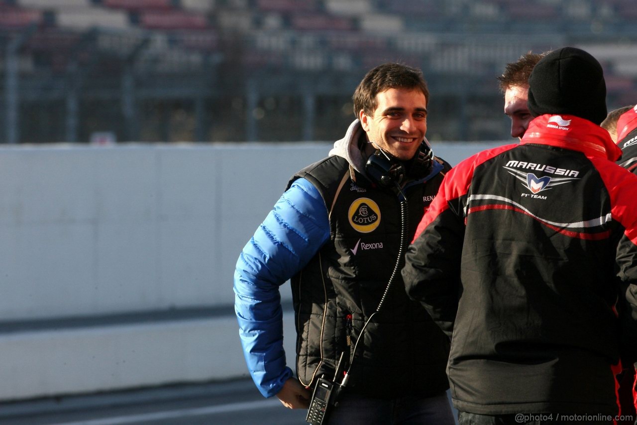 Barcelona Test Febbraio 2012, 21.02.2012 Barcelona, Spain,
Jerome d'Ambrosio (BEL), third driver,  Lotus F1 Team   - Formula 1 Testing, day 1 - Formula 1 World Championship 