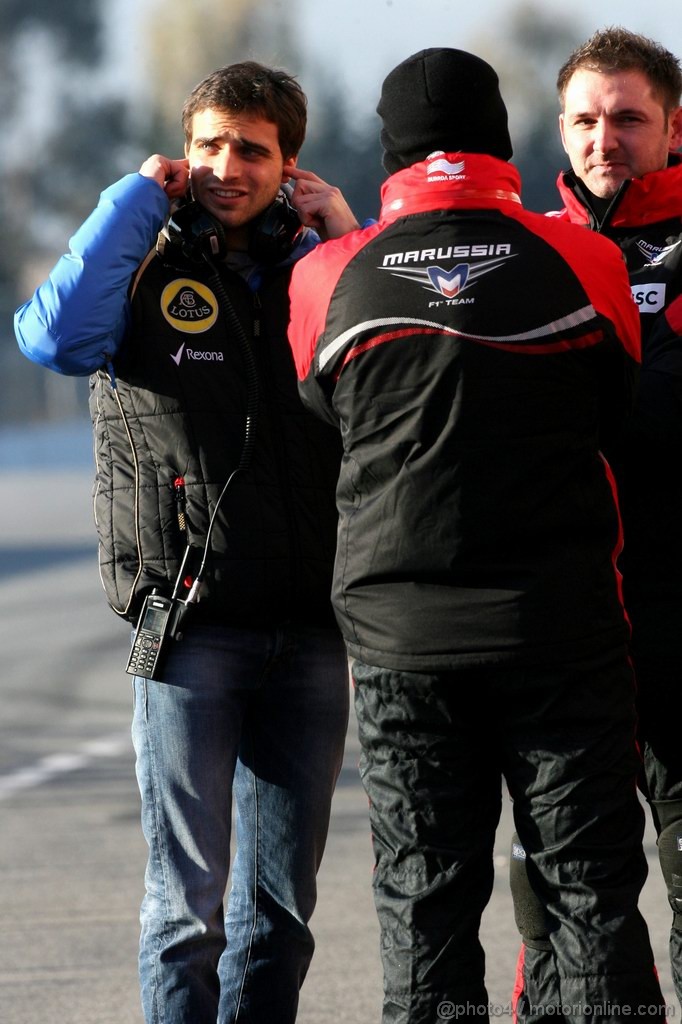 Barcelona Test Febbraio 2012, 21.02.2012 Barcelona, Spain,
Jerome d'Ambrosio (BEL), third driver,  Lotus F1 Team   - Formula 1 Testing, day 1 - Formula 1 World Championship 