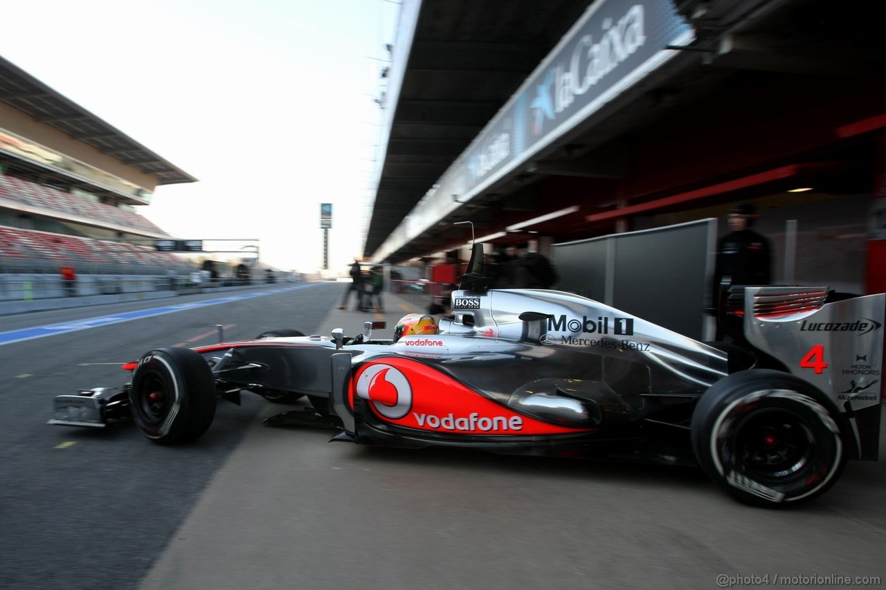 Barcelona Test Febbraio 2012, 21.02.2012, Barcelona, Spain,
Lewis Hamilton (GBR), McLaren Mercedes   - Formula 1 Testing, day 1 - Formula 1 World Championship 