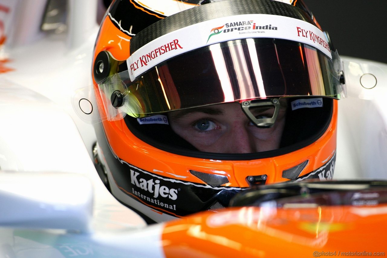 Barcelona Test Febbraio 2012, 21.02.2012, Barcelona, Spain,
Nico Hulkenberg (GER), Sahara Force India Formula One Team   - Formula 1 Testing, day 1 - Formula 1 World Championship 