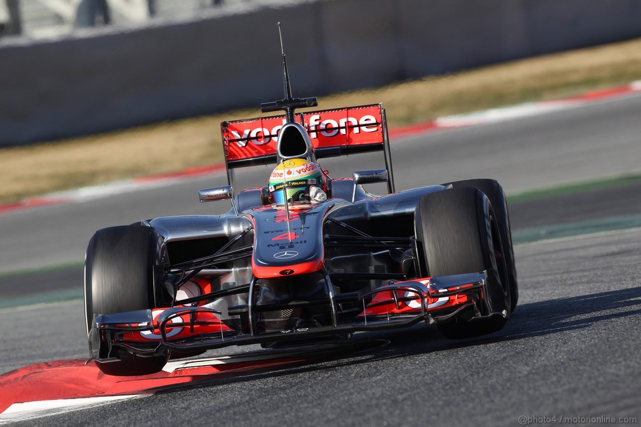 Barcelona Test Febbraio 2012, 21.02.2012, Barcelona, Spain,
Lewis Hamilton (GBR), McLaren Mercedes - Formula 1 Testing, day 1 - Formula 1 World Championship 
