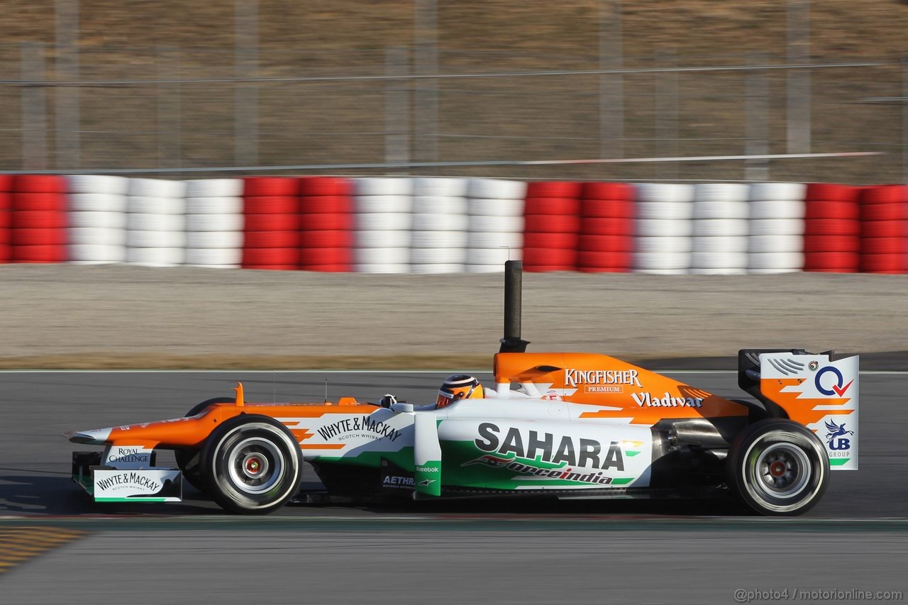 Barcelona Test Febbraio 2012, 21.02.2012, Barcelona, Spain,
Nico Hulkenberg (GER), Sahara Force India Formula One Team - Formula 1 Testing, day 1 - Formula 1 World Championship 