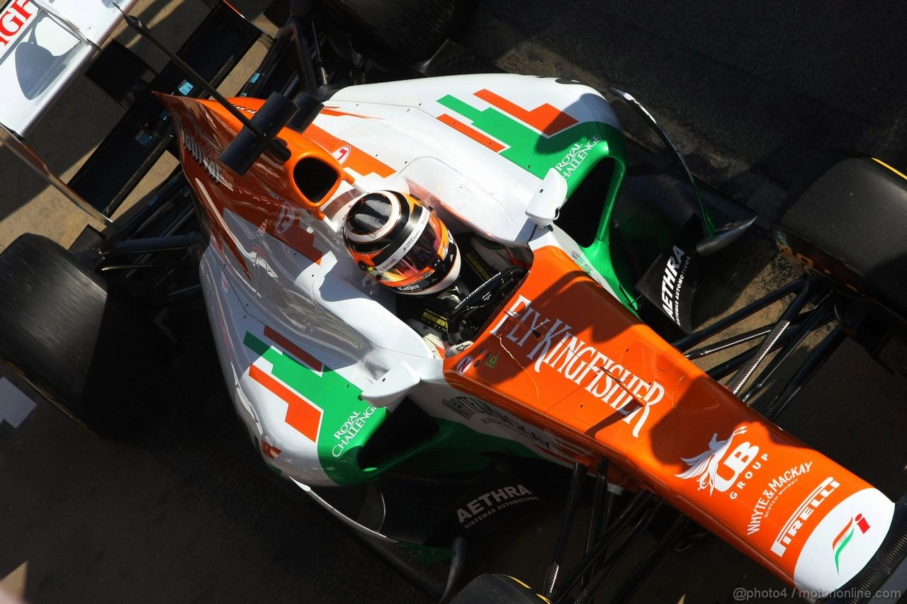 Barcelona Test Febbraio 2012, 21.02.2012, Barcelona, Spain,
Nico Hulkenberg (GER), Sahara Force India Formula One Team   - Formula 1 Testing, day 1 - Formula 1 World Championship 