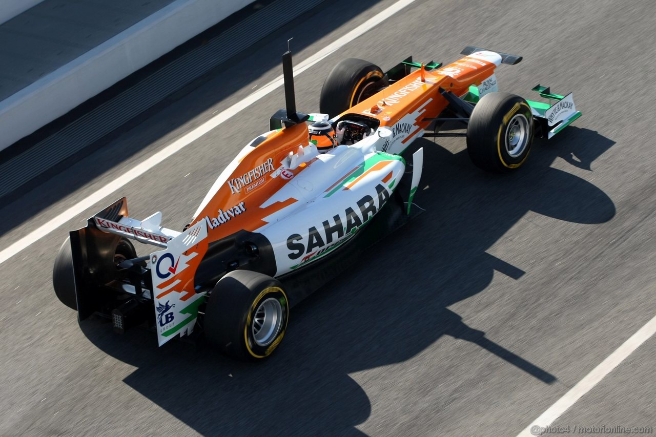 Barcelona Test Febbraio 2012, 21.02.2012, Barcelona, Spain,
Nico Hulkenberg (GER), Sahara Force India Formula One Team   - Formula 1 Testing, day 1 - Formula 1 World Championship 