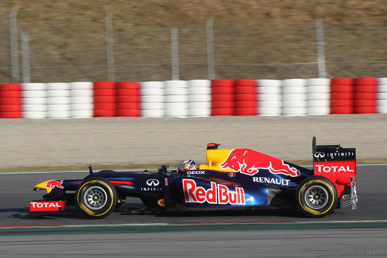 Barcelona Test Febbraio 2012, 21.02.2012, Barcelona, Spain,
Sebastian Vettel (GER), Red Bull Racing - Formula 1 Testing, day 1 - Formula 1 World Championship 