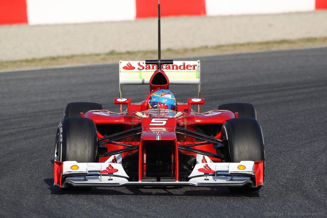 Barcelona Test Febbraio 2012, 21.02.2012, Barcelona, Spain,
Fernando Alonso (ESP), Ferrari - Formula 1 Testing, day 1 - Formula 1 World Championship 