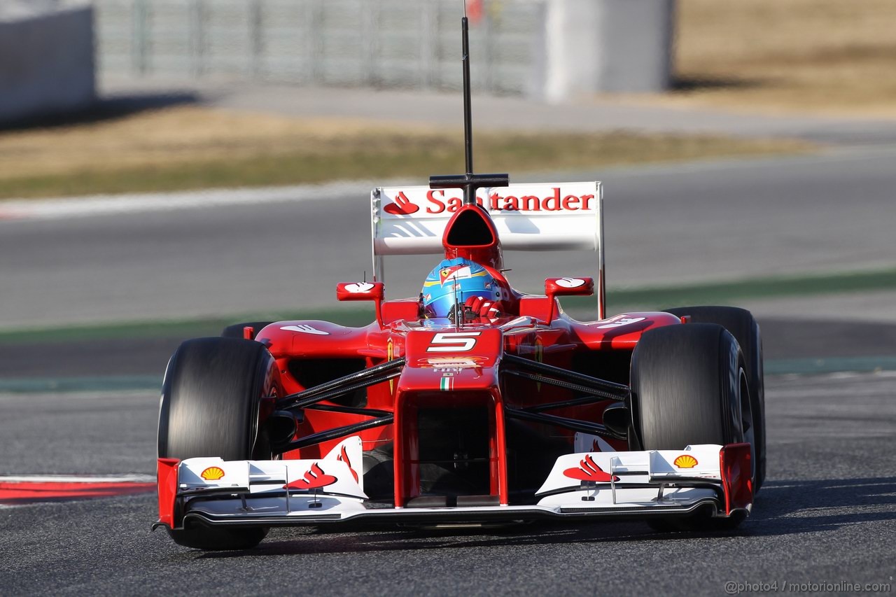 Barcelona Test Febbraio 2012, 21.02.2012, Barcelona, Spain,
Fernando Alonso (ESP), Ferrari - Formula 1 Testing, day 1 - Formula 1 World Championship 