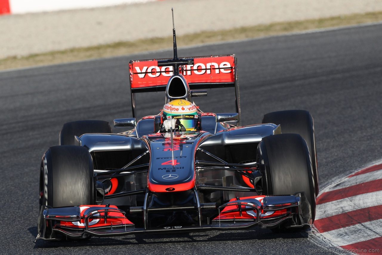 Barcelona Test Febbraio 2012, 21.02.2012, Barcelona, Spain,
Lewis Hamilton (GBR), McLaren Mercedes - Formula 1 Testing, day 1 - Formula 1 World Championship 