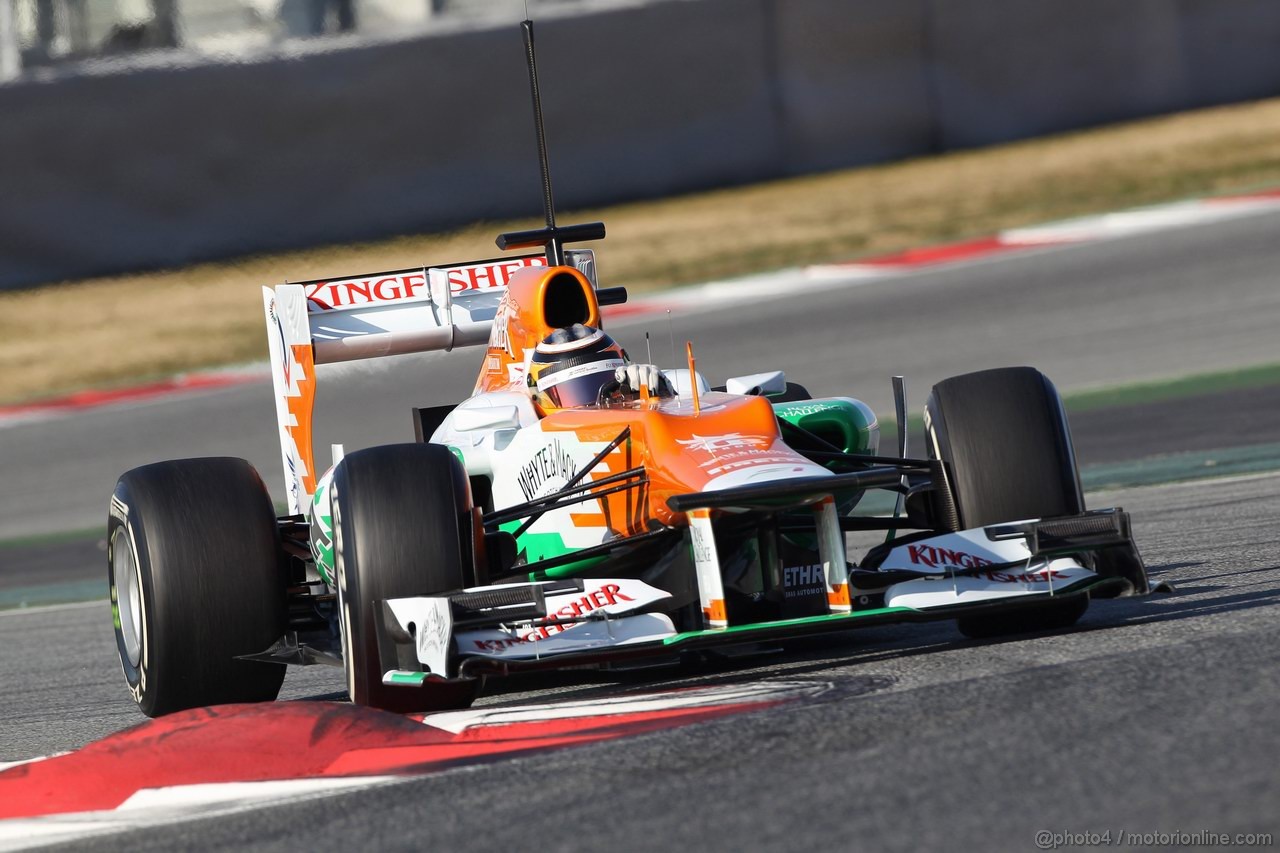 Barcelona Test Febbraio 2012, 21.02.2012, Barcelona, Spain,
Nico Hulkenberg (GER), Sahara Force India Formula One Team - Formula 1 Testing, day 1 - Formula 1 World Championship 