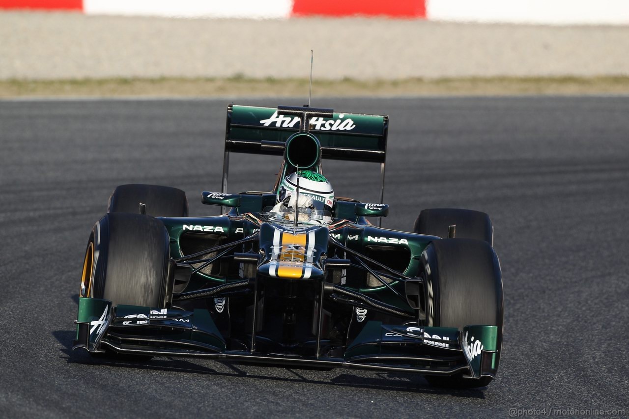 Barcelona Test Febbraio 2012, 21.02.2012, Barcelona, Spain,
Heikki Kovalainen (FIN), Caterham F1 Team - Formula 1 Testing, day 1 - Formula 1 World Championship 