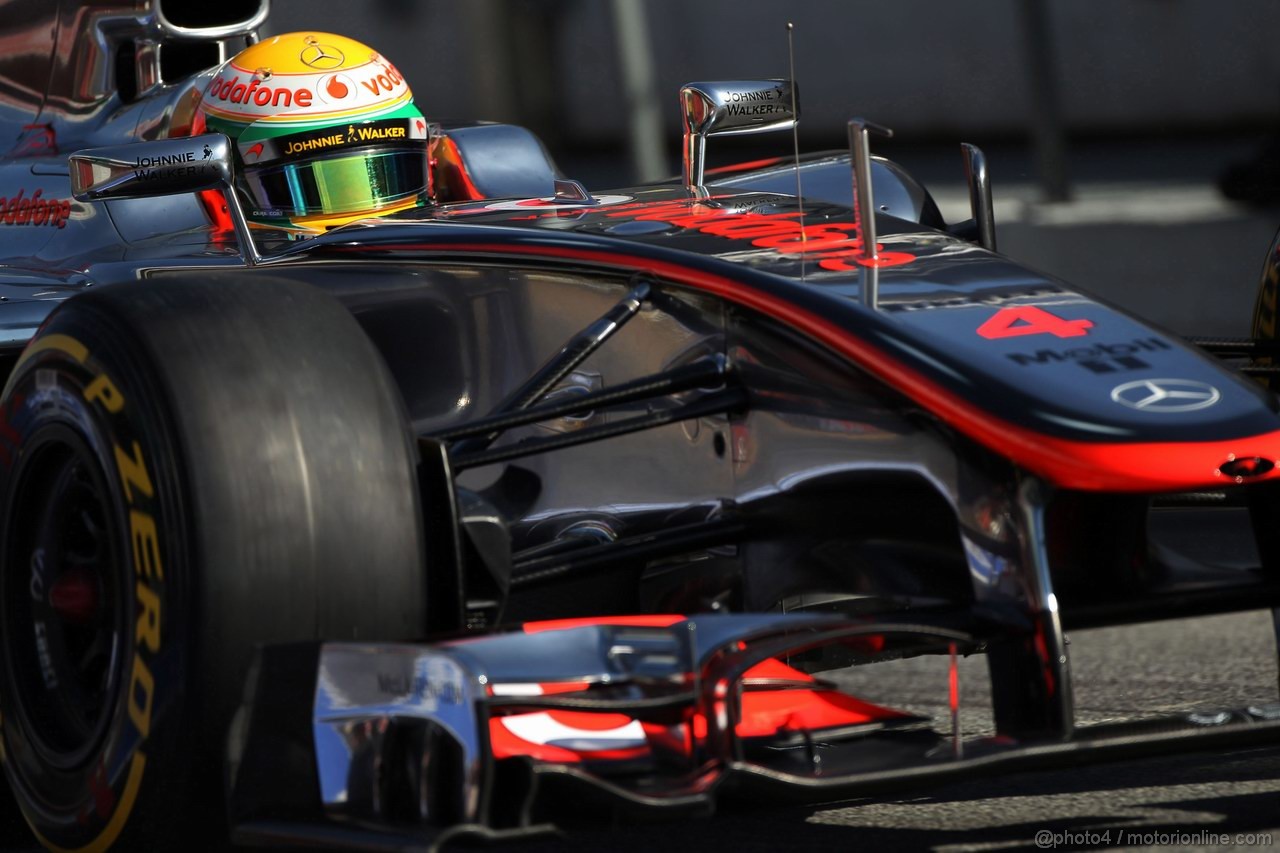 Barcelona Test Febbraio 2012, 21.02.2012, Barcelona, Spain,
Lewis Hamilton (GBR), McLaren Mercedes   - Formula 1 Testing, day 1 - Formula 1 World Championship 