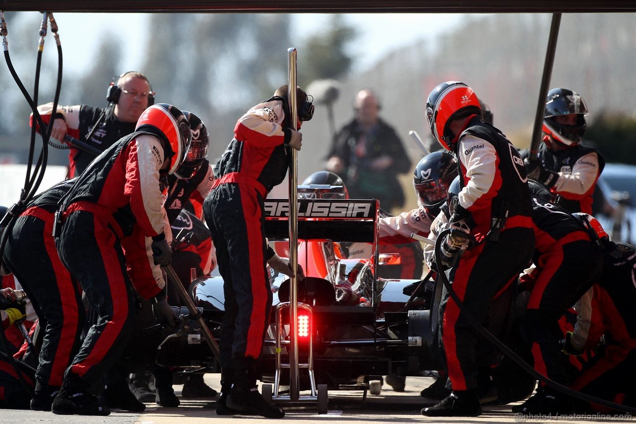 Barcelona Test Febbraio 2012, 21.02.2012, Barcelona, Spain,
Charles Pic (FRA), Marussia F1 Team   - Formula 1 Testing, day 1 - Formula 1 World Championship 