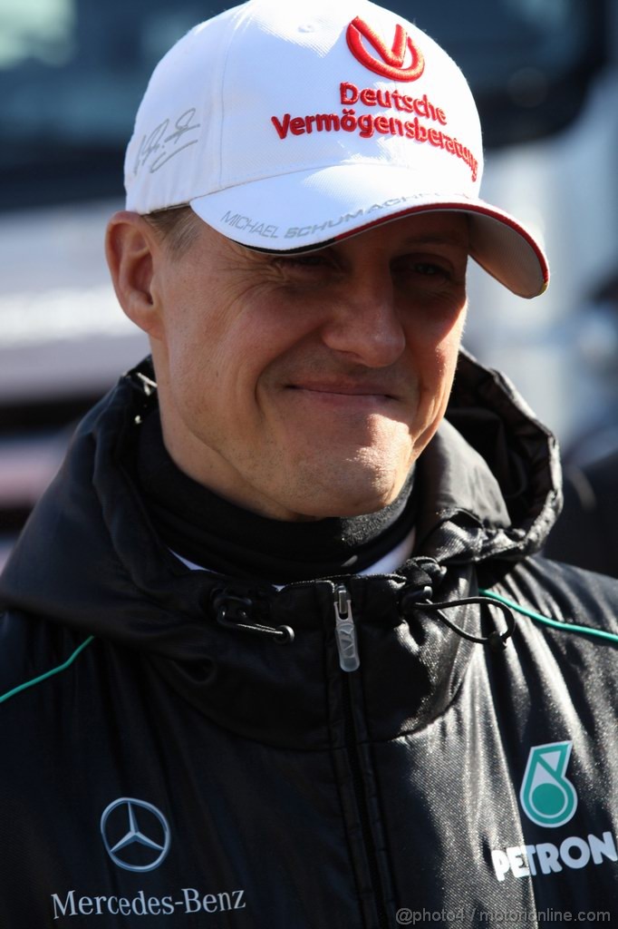 Barcelona Test Febbraio 2012, 21.02.2012 Barcelona, Spain,
Michael Schumacher (GER), Mercedes AMG Petronas - Formula 1 Testing, day 1 - Formula 1 World Championship 