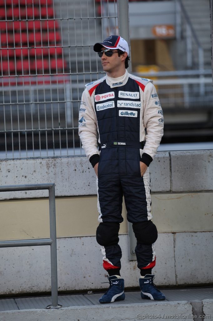 Barcelona Test Febbraio 2012, 21.02.2012 Barcelona, Spain,
Bruno Senna (BRA), Williams F1 Team - Formula 1 Testing, day 1 - Formula 1 World Championship 